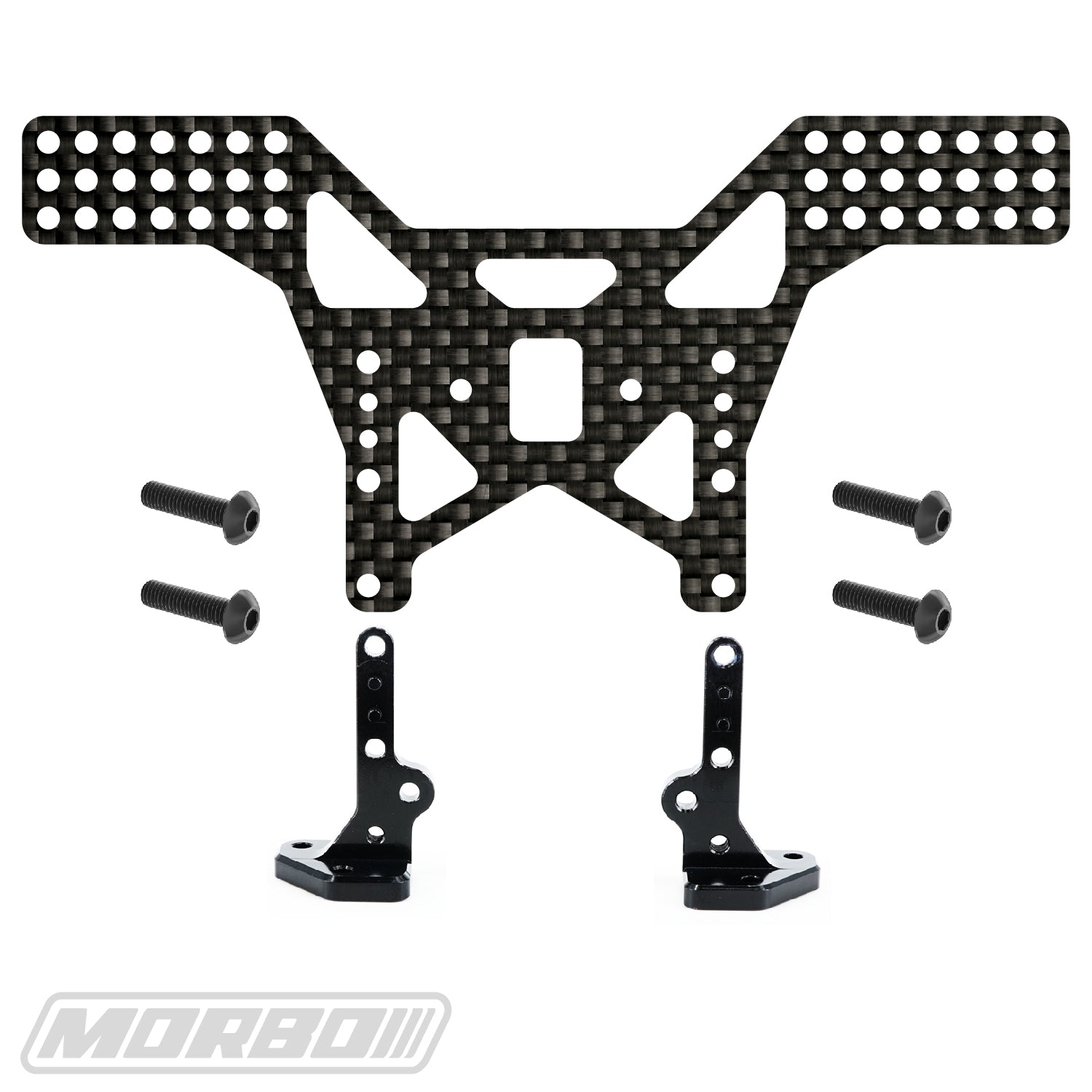MORBO DR10 REAR SHOCK TOWER W/ DRC-402 - CF – MORBO RACING