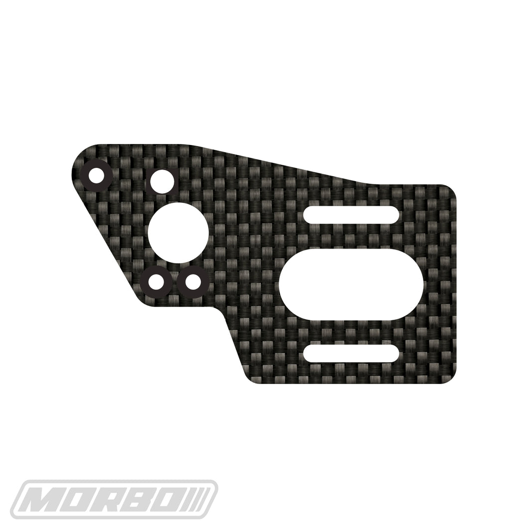 MORBO TLR 22 5.0 XL MOTOR MOUNT PLATE CF